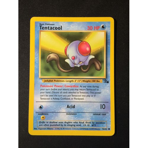 Tentacool 56/62 Set Fossile Eng