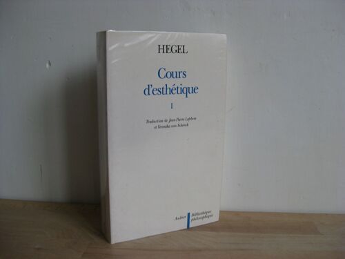Cours D'esthétique, Tome 1