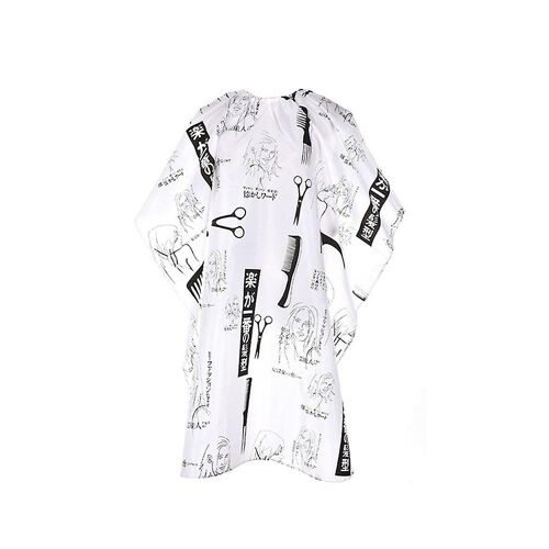 Cape De Coupe De Cheveux De Qualité Supérieure Pour Salon De Coiffure ¿ Robe En Plastique Durable Pour La Teinture, La Coupe Et La Permanente Des Cheveux ¿ Élégante Et Réutilisable 