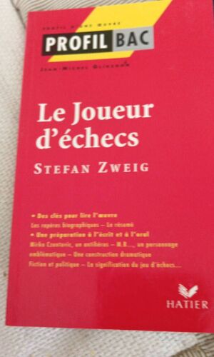 Le Joueur D'Échecs, Zweig, Profil