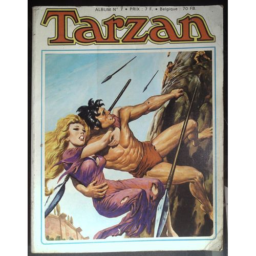 Album No 7 Tarzan Recueil No 19 À 21 De Tarzan Géant Russ Manning / Joe Kubert 1974 Sagedition