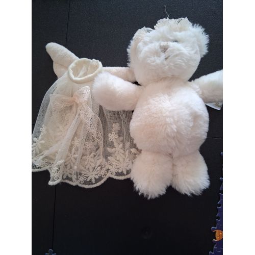 BUKOWSKI SWEDEN DOUDOU OURS BLANC ANGE ROBE DENTELLE