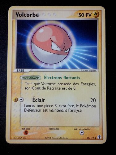 Voltorbe 85/112 Set Ex Rouge Feu & Vert Feuille Fr
