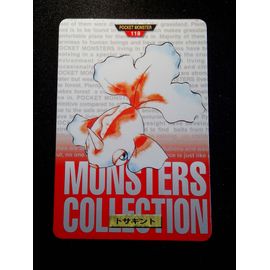 Pokémon Bandai 1996    Pocket Monsters    N°118