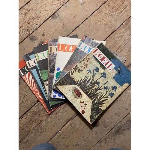 98 Numéros De La Revue D'Art L'?Il, Du Numéro 6 (Juin 1955) Au Numéro 103-104 (Juillet -Août 1963).