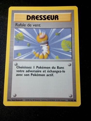 Carte Dresseur Rafale De Vent 93/102 Set De Base Fr