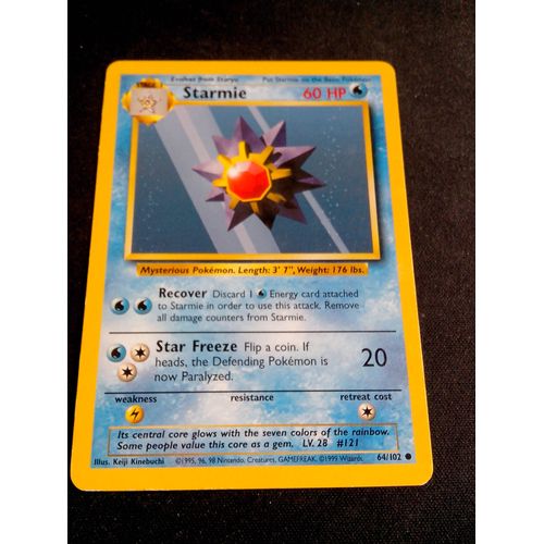 Staross ( Starmie ) 64/102 Set De Base Eng