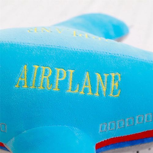 2x Nouveau 40 Cm Grande Taille Simulation Avion En Peluche Enfants Dormir Dos Coussin Doux Oreiller Poupées Bleu