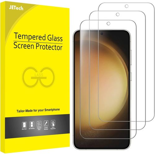CAUC-Verre Trempé pour Samsung Galaxy S23 5G 6,1 Pouces, Compatible ID d'Empreinte Digitale, Film Protection d'Écran, HD Transparent, 3 Pièces