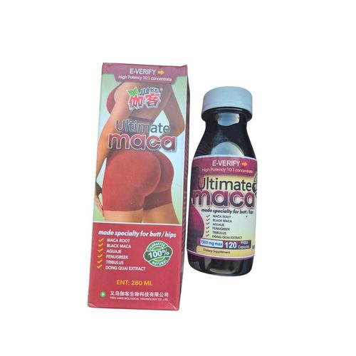 Ultimate Maca Sirop Fabriqué Uniquement Pour Les Fesses Et Hanches 280ml Original / Maca Roots / Black Maca / Aguaje / Fenugreek / Tribulus / Dong Quai Extract 