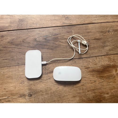Souris de marque Apple avec son chargeur