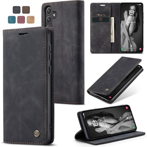 Coque Pour Samsung Galaxy A55 Pochette, Etui Protection Housse Premium En Cuir Pu,Etui À Rabat Pochette De Portefeuille Étui Pour Samsung Galaxy A55 5g Case, Noir[Pro52902458]