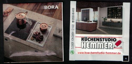 Allemagne Sachet Sucre Sugar Küchenstudio Hemmer Bora Classic 2.0