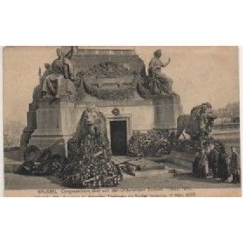 Cpa Theme Monuments - Bruxelles Belgique - Colonne Du Congres - Tombeau Du Soldat Inconnu 11 Novembre 1922