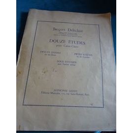 Partition Douze Études Pour Caisse Claire De Jacques Delécluse
