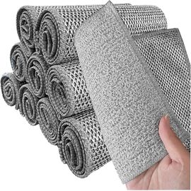TIANYI-10 Pièces Chiffon à Vaisselle en Fil de Fer,Torchon Cuisine Lingettes Nettoyantes,Eponge Magique Eponge,Eponge Vaisselle Double in Fils Métallique e Fibre Végétale 30x30cm