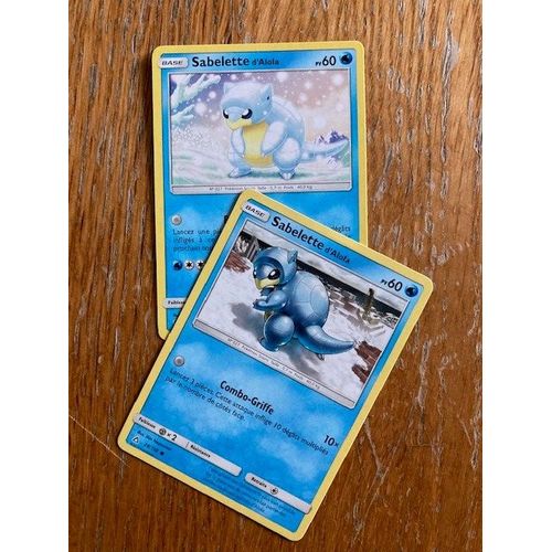 (2266) 2x Sabelette D'alola (Pokemon)