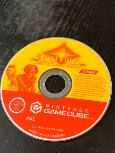 Jeu Gamecube Sphinx And The Cursed Mummy ¿¿¿.Attention¿..Sans Boîte