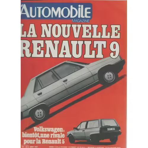 L'Automobile Magazine 422 De 1981 Volvo 244 Turbo,Peugeot 305s,Bmw Serie 5,Killy,Arnoux,Jabouille,Rondeau,Jeep Willys,Fantic 200,Montesa Cota 200