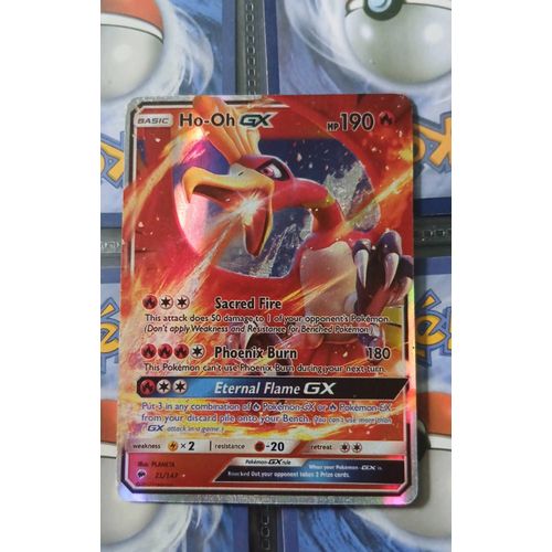Carte Pokémon, Ho-Oh Gx, 2017 Soleil Et Lune, Version Anglaise