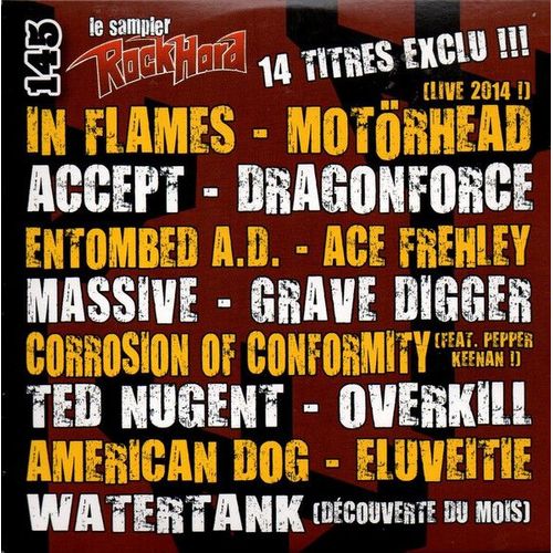 Le Sampler Rock Hard N° 145 _ (Cd Collector 14 Titres ; Pochette Cartonnée ; 2014)