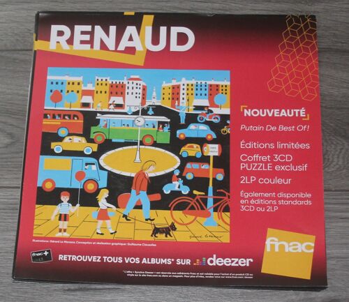 Plv 30x30cm Souple Glacée Renaud Sechan Putain De Best Of ! / Magasins Fnac