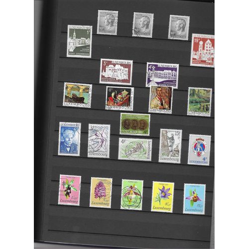 Lot De 100 Timbres Différents Du Luxembourg De 1974 À 1978 - Oblitères En Très Bon Etat Et Neufs**