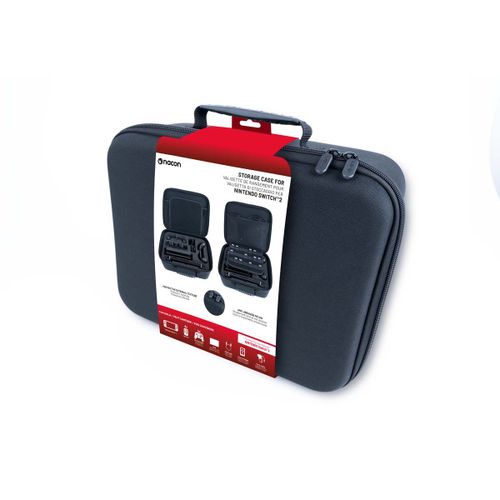 Nacon Valisette de rangement pour Switch 2 | Etui de rangement avec emplacements pour manettes, Joy-Con, chargeur et 21 jeux | Compatible Switch Pro Controller