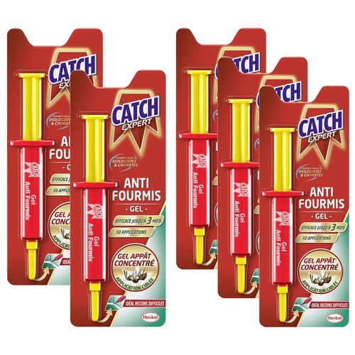 CATCH Lot de 5 Seringues 10 g Gel Anti-Fourmis