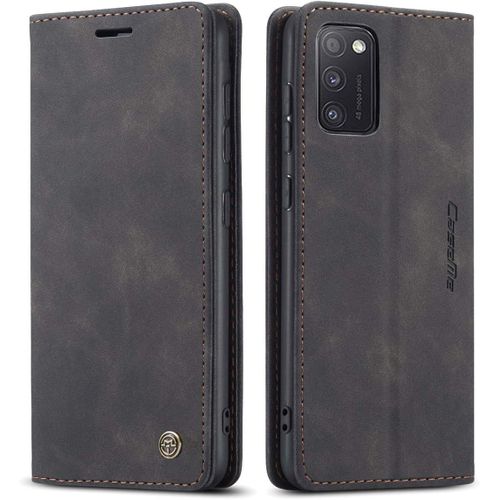 Coque Pour Samsung Galaxy A41,Portefeuille Housse En Cuir Flip Case,Avec Porte Cartes,Fonction De Support,Fermeture Magn¿¿Tique - Noir