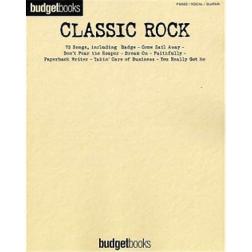 " Classic Rock " - Budgetbooks - Piano - Voix -  Guitare -