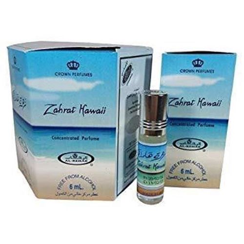 Pack De 6 Musc Parfum Al Rehab Zahrat Hawaii 6ml 