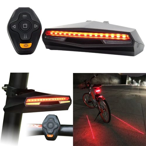 Feu Arrière De Vélo Rechargeable, Clignotant, Télécommande, Projecteur De Cyclisme, Lampe D'avertissement De Sécurité
