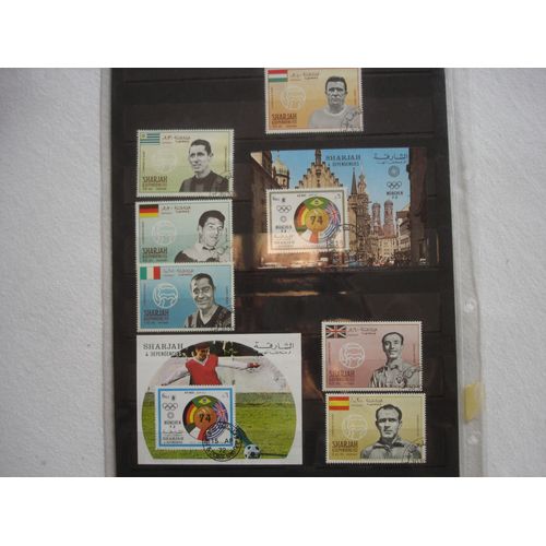 Timbre Sharjah De La Coupe Du Monde De Football 1974 En Allemagne