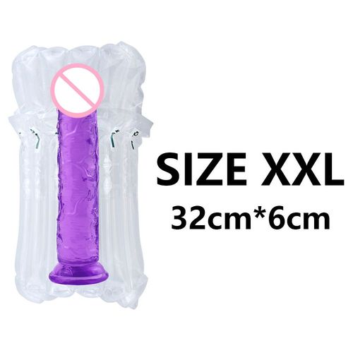 Énormes Godes Xxxl Gros Gode Anal Ventouse Vagin Bout À Bout Plug Pénis Artificiels Adultes Érotiques Jouets Sexuels Pour Femme Lesbienne - Violet Xxl