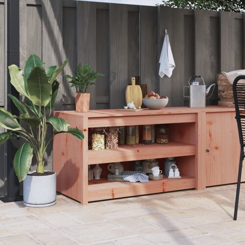 Vidaxl Armoire De Cuisine D'extérieur 106x55x64 Cm Bois Massif Douglas