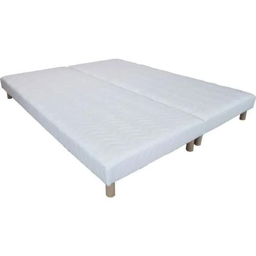 Ensemble De 2 Sommiers Tapissiers Umberto Ravelli 90x200 Avec 10 Lattes En Pin Massif Et Pieds Inclus