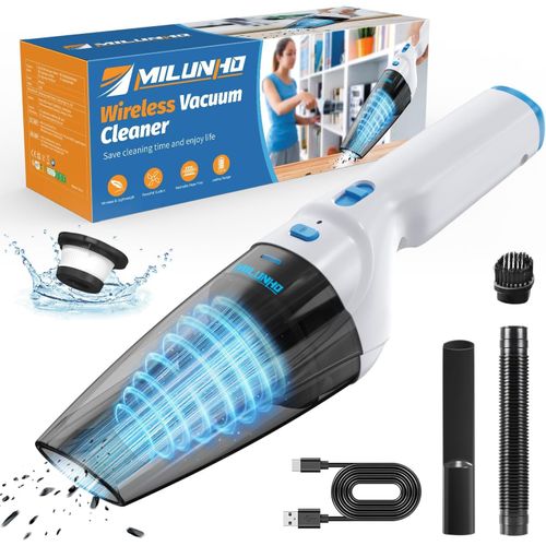 Aspirateur à Main, 9500PA Portable Aspirateur Voiture Puissant sans Fil, pour Maison Voiture Bureau Canapé