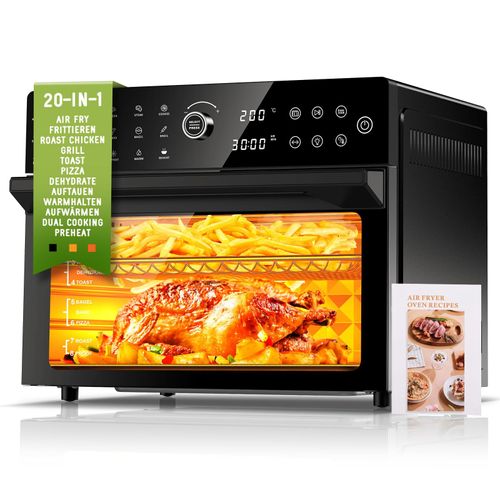 Mini four chaud intelligent - four à air, 3200W Max/18 Programmes/30L, Double cuisson, Minuterie 12H max, Température 30-230 ?