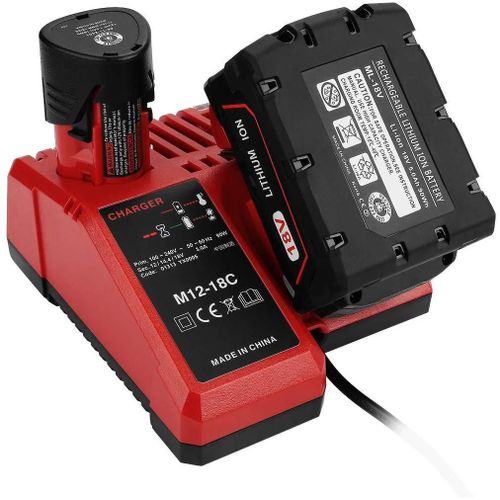Pour Milwaukee M12-18FC chargeur combiné rapide charge de batterie au Lithium