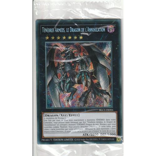 Carte Yu-Gi-Oh - Ténèbres Armées Le Dragon De L' Annihilation - Blc1-Fr006 - Secrète-Rare