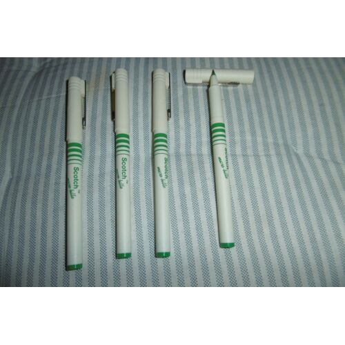 Stylo Feutre Micro Bille Métal Scotch 3m Vert Lot De 4 Mb7512