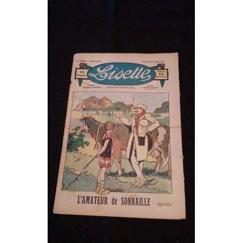 Revue Lisette Journal Des Petites Filles Numéro 276 Du Dimanche 24 Octobre 1926 : L'Amateur De Sonnaille