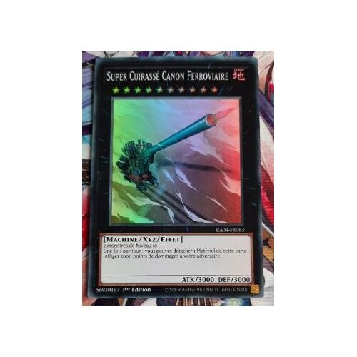 Yu Gi Oh Ra04 Fr063 Super Cuirassé Canon Ferroviaire Super Rare
