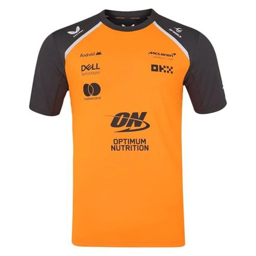T-Shirt Officiel Homme Mc Laren Formule 1 Officiel Orange Papaye