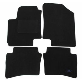 J&j Automotive | Tapis De Sol Noir Velours Sur Mesure Pour Hyundai Vivaro 2001-2014