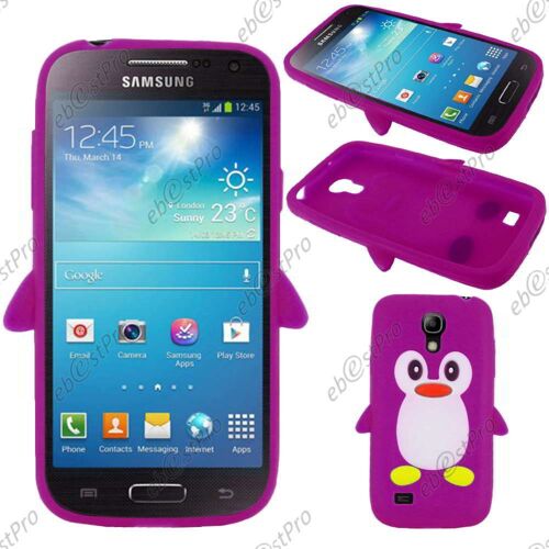 ebestStar ® Coque Silicone avec Motif Pingouin pour Samsung Galaxy S4 Mini i9190, Couleur Violet