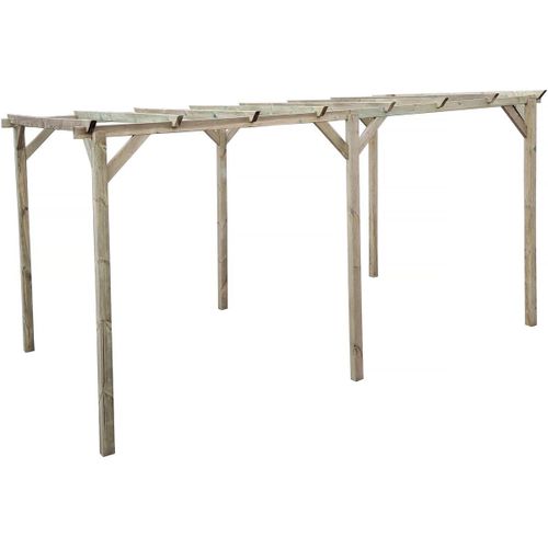 Carport Voiture En Bois Sunny 3 X 5 M