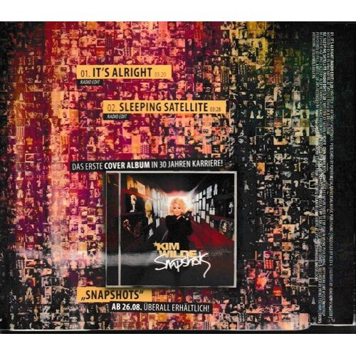 Kim Wilde It S Alright & Sleeping Satellite. 1cd Maxi 2 Titres Electronic Pop-Rock & Euro-Pop Electro-Rock. (P) 2011 ®Columbia Music Seven One © ®Sony Music Entertainment Germany Gmbh Jewel Case Slim