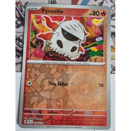 Pokémon Pyronille 028 / 159 Reverse Ev9 Aventures Ensemble